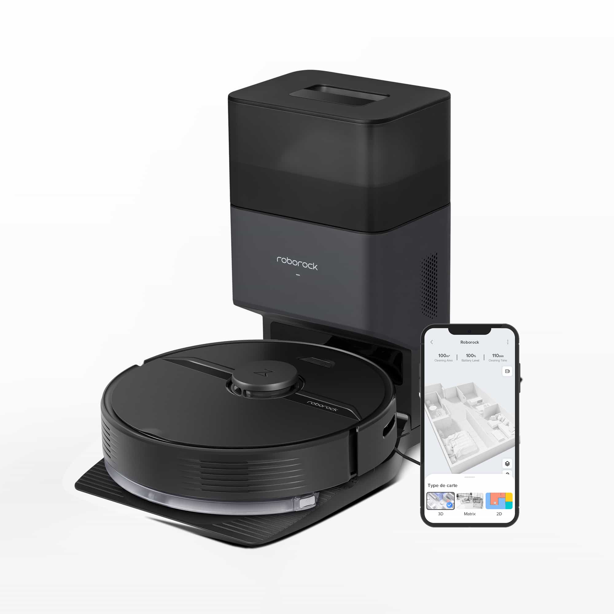 Roborock Q7+ Robot Vacumm with Auto-Empty Dock Pure